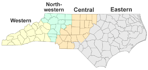 NC deer hunting units map